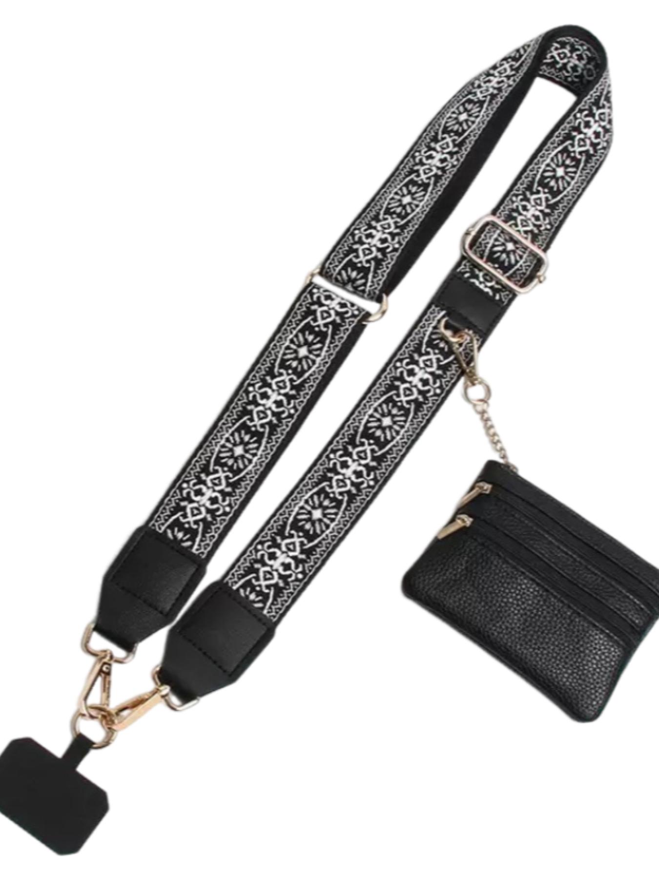 Retro ethnic pattern, adjustable, can be used as mobile phone straps, bag straps, crossbody model mobile phone straps with wallet, bag straps, zipper bags, crossbody straps with wallets, Mother's Day gifts, birthday gifts, Versatile Strap