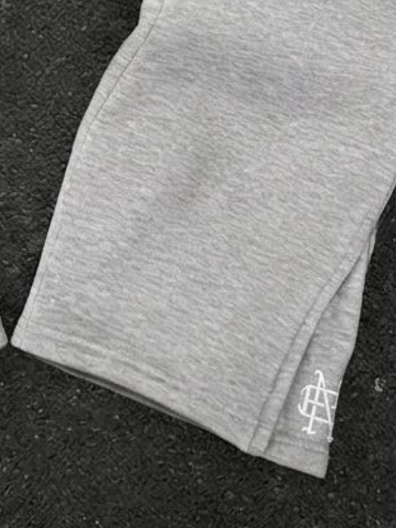 Men's Simple Embroidered Wide Leg Sweatpants, Loose Straight Drawstring Waist Sweatpants Sports Pants, Soft Casual Street Running Pants, Street Style Sweatpants, Fall Winter Wear