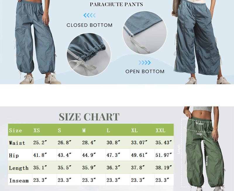 Yeokou Women Pants Elastic High Waist Full Twist Hiking Cargo Pants Basic Trousers Bottom  Womenswear