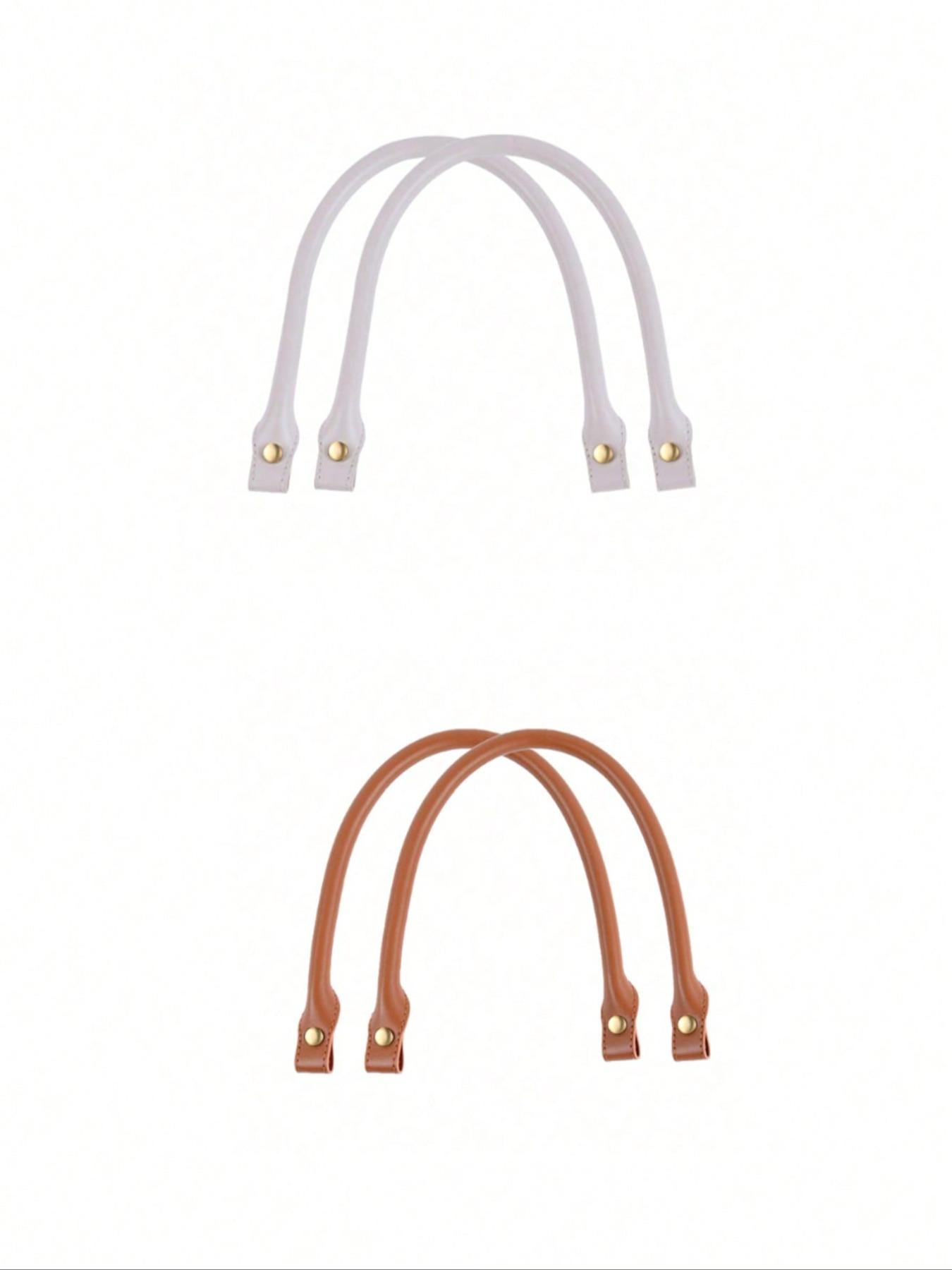 PU Handbag Shoulder Strap Replacement, Leather Handle, 40cm, Multifunctional, Easy Installation, Round Design, Perfect Gift for Craft Enthusiasts