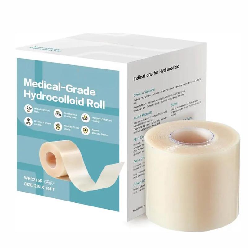 Hydrocolloid Bandage Roll tape face, Highly Absorbent Hydrocolloid Dressings for face/Wound Care, Burn, Blister, Pimple Patches for Acne Care, Waterproof & Cut to Size (5cm*150cm)