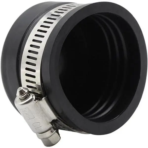 Flexible PVC Pipe  with Stainless Clamp, 1.9" ID Fits 1.5" Pipe