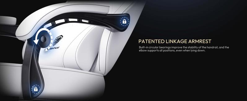 Dowinx Gaming Chair, pocket spring pad, ergonomic computer chair, waist massage and foot pedals for adults, high back gaming chair leather office gaming 300 lb