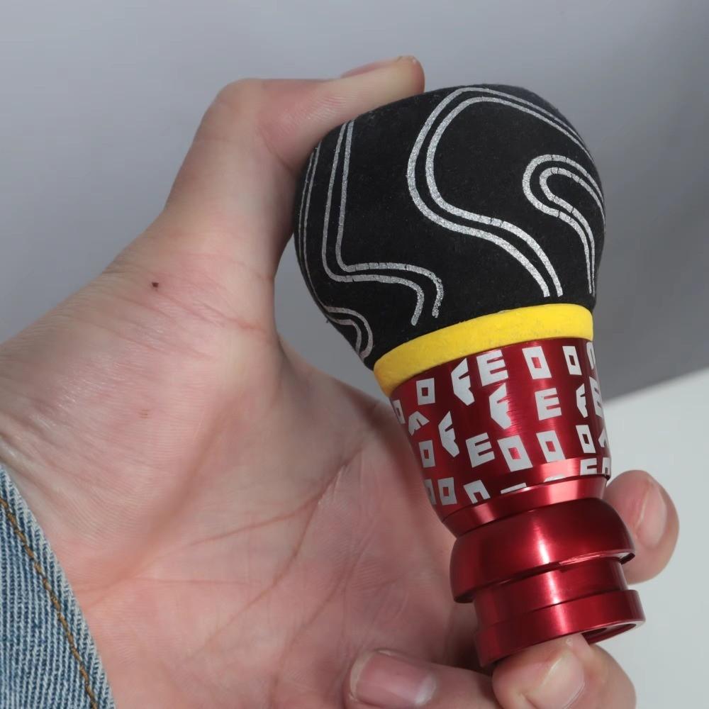 Car Automatic Transmission Gear Shift Knob, Anti-Slip Design, Leatherette Material, Push-Down Type, Durable and Comfortable