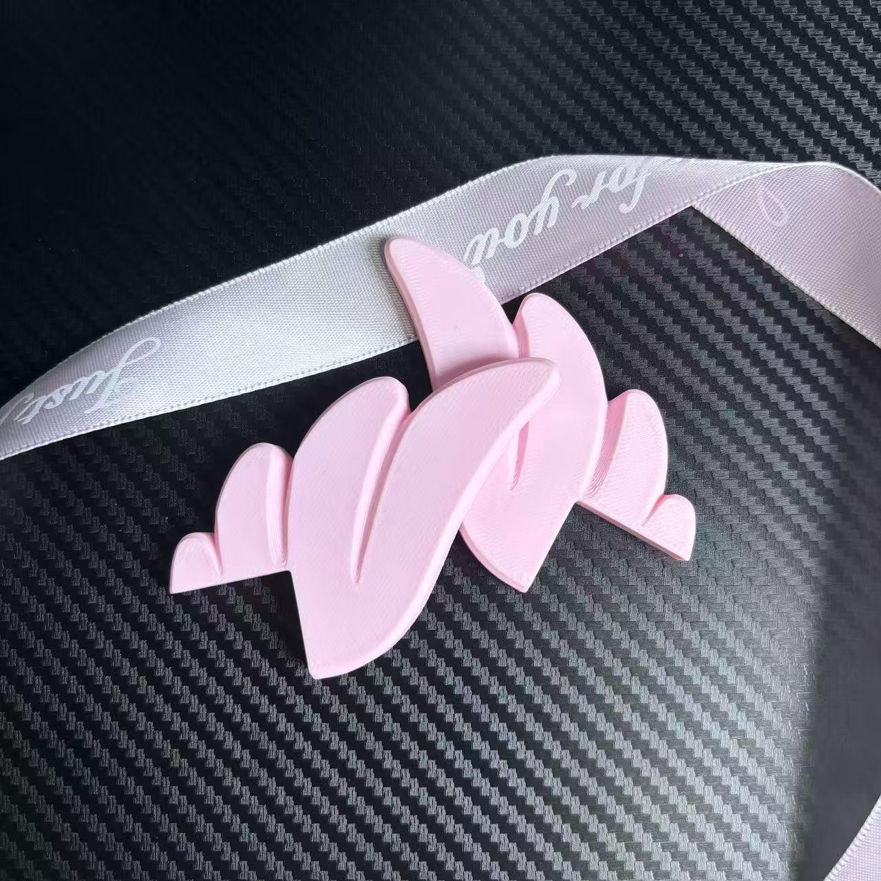 Angel Wings Screen Decoration for Monitor TV Car Display Aesthetic Desk Setup Cute Room Decor