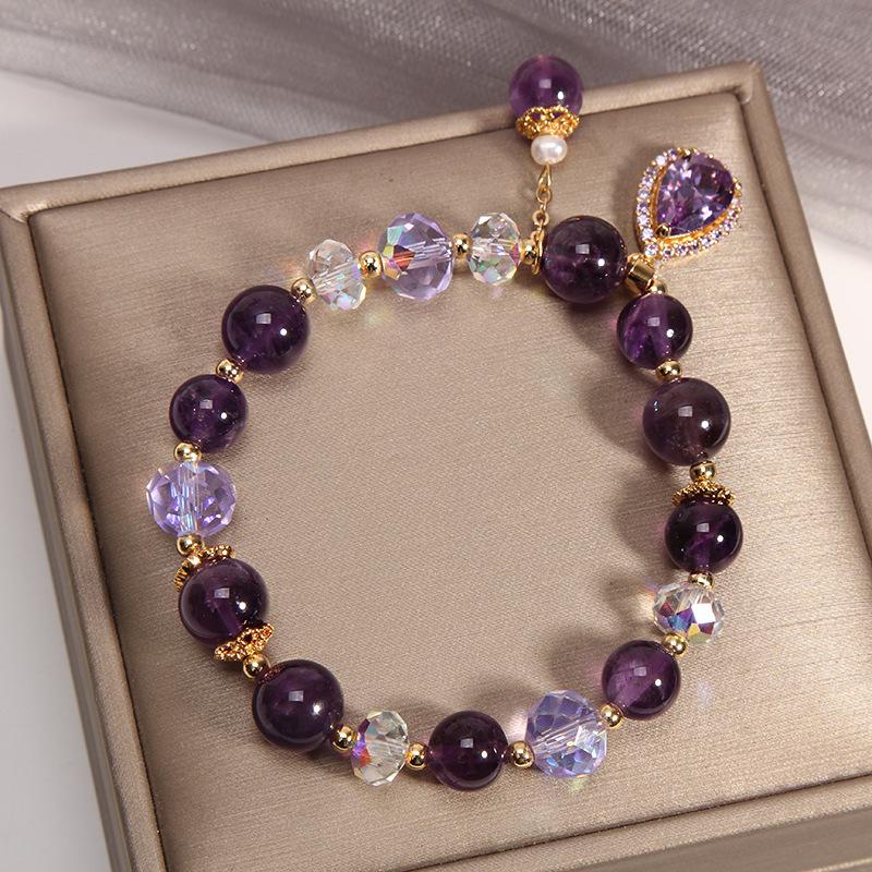 The Shield Crystal Healing & Protection Bracelet Amethyst Crystal