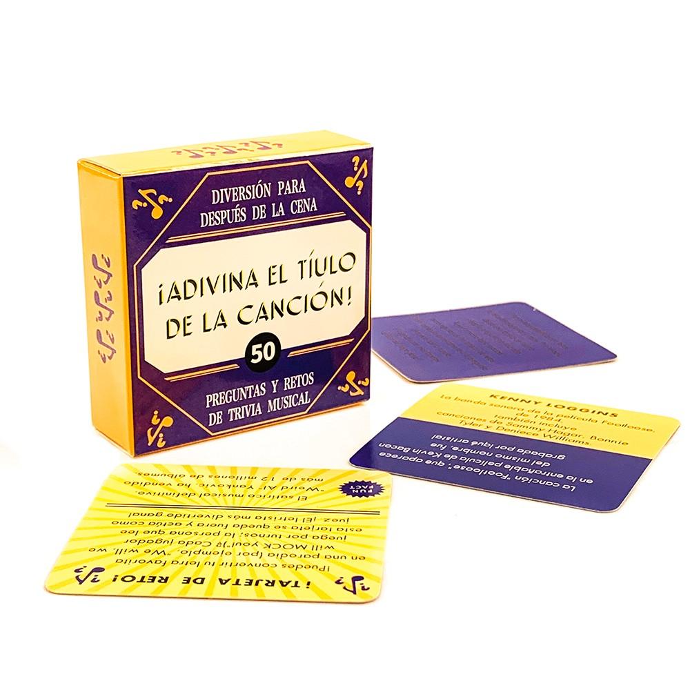 Guess Song Name! Interactive Party Game Cards, 50-Pack for Family & Friends Gatherings, Perfect for Festivals, Birthdays & Anniversaries