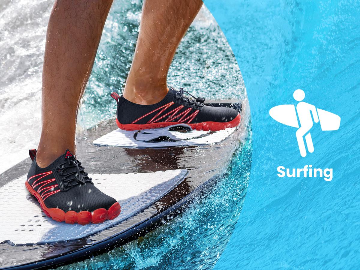 SEEKWAY Water Shoes for Women Adult Quick-Dry Aqua Sock Barefoot Men for Beach Swim River Pool Lake Hiking Kayaking Surfing SP001 Watershoes