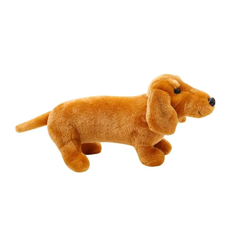 10 Inch Adorable Dachshund Plush Toy Soft Stuffed Animal Dog Doll For Home Decor kids' Birthday Parties And Gifts