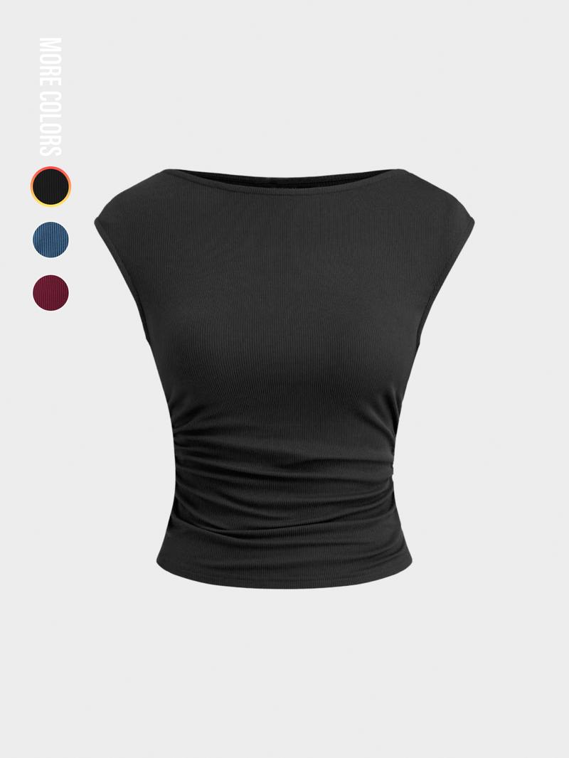Women's Plain Tank Top, Casual Sleeveless Top for Summer, Women's Clothing for Daily Wear