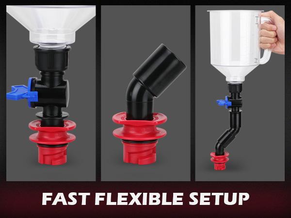 18-Piece Engine Oil Funnel Set, 1.59QT/1.5L Automotive Oil Funnel Kit with 12 Adapters, Elbow Fitting, Arrow Screen and Magnetic Storage Hooks Tray, Compatible with GM, Ford, BMW, Audi, Land Rover Etc, Christmas gift 18-Piece Engine Oil Funnel Set, 1.59QT/1.5L Automotive Oil Funnel Kit with 12 Adapters, Elbow Fitting, Arrow Screen and Magnetic Storage Hooks Tray, Compatible with GM, Ford, BMW, Audi, Land Rover Etc, Christmas gift