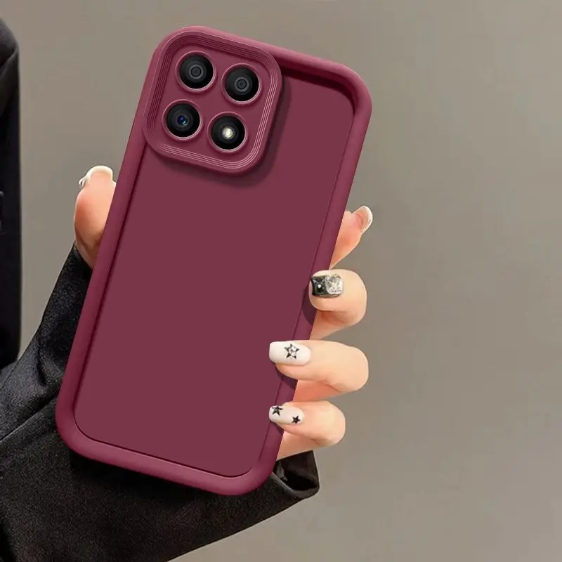 For Honor X6c phone case anti drop protective cover, luxurious candy frosted soft shell, durable protective cover, matte color phone case, durable and lightweight design, simple m