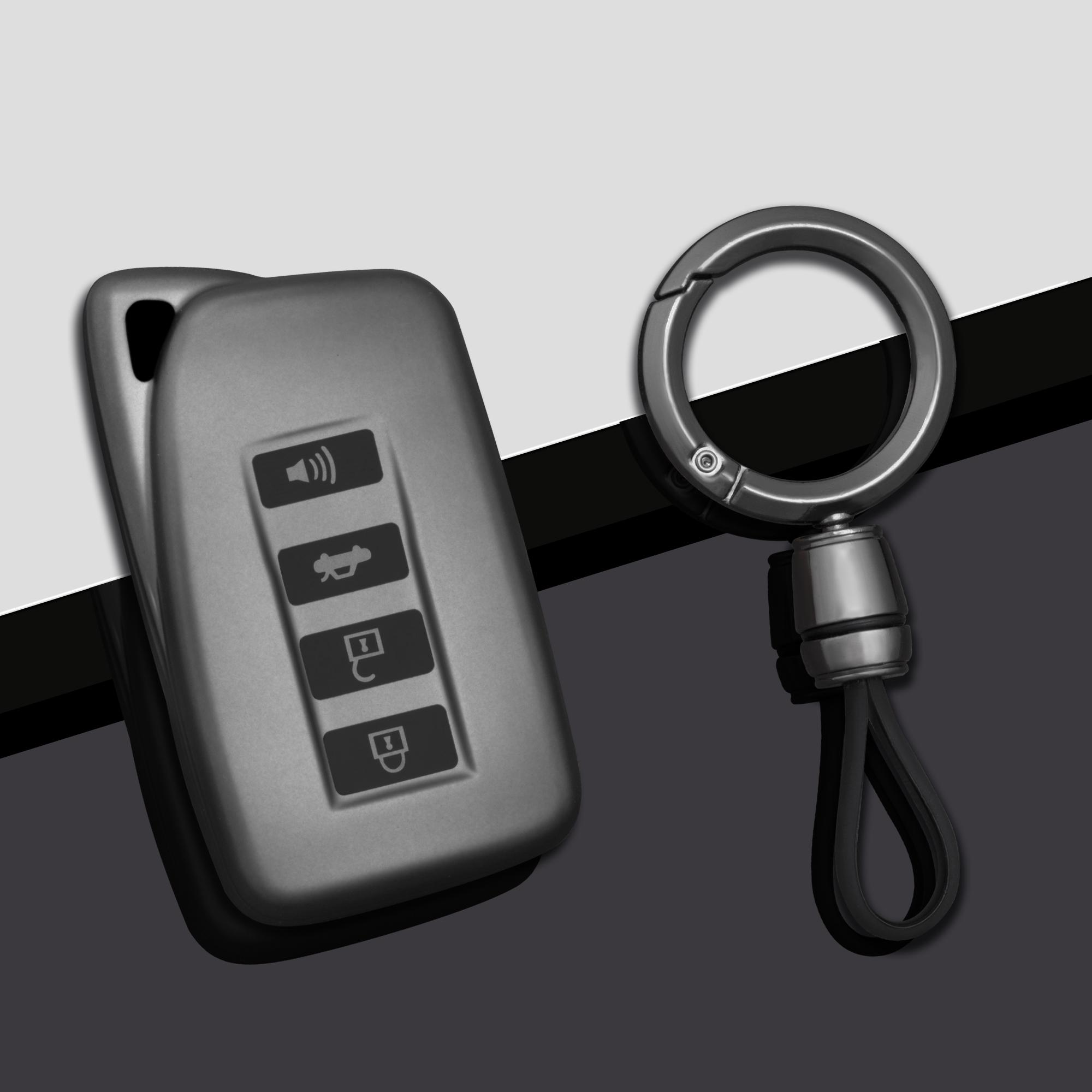 Tpu Car Key Case Cover for Lexus Es250/es300h/es350/rx300/rx350/rx450h/nx300/nx3, 4 Buttons Fob Holder, Durable Protective Accessory