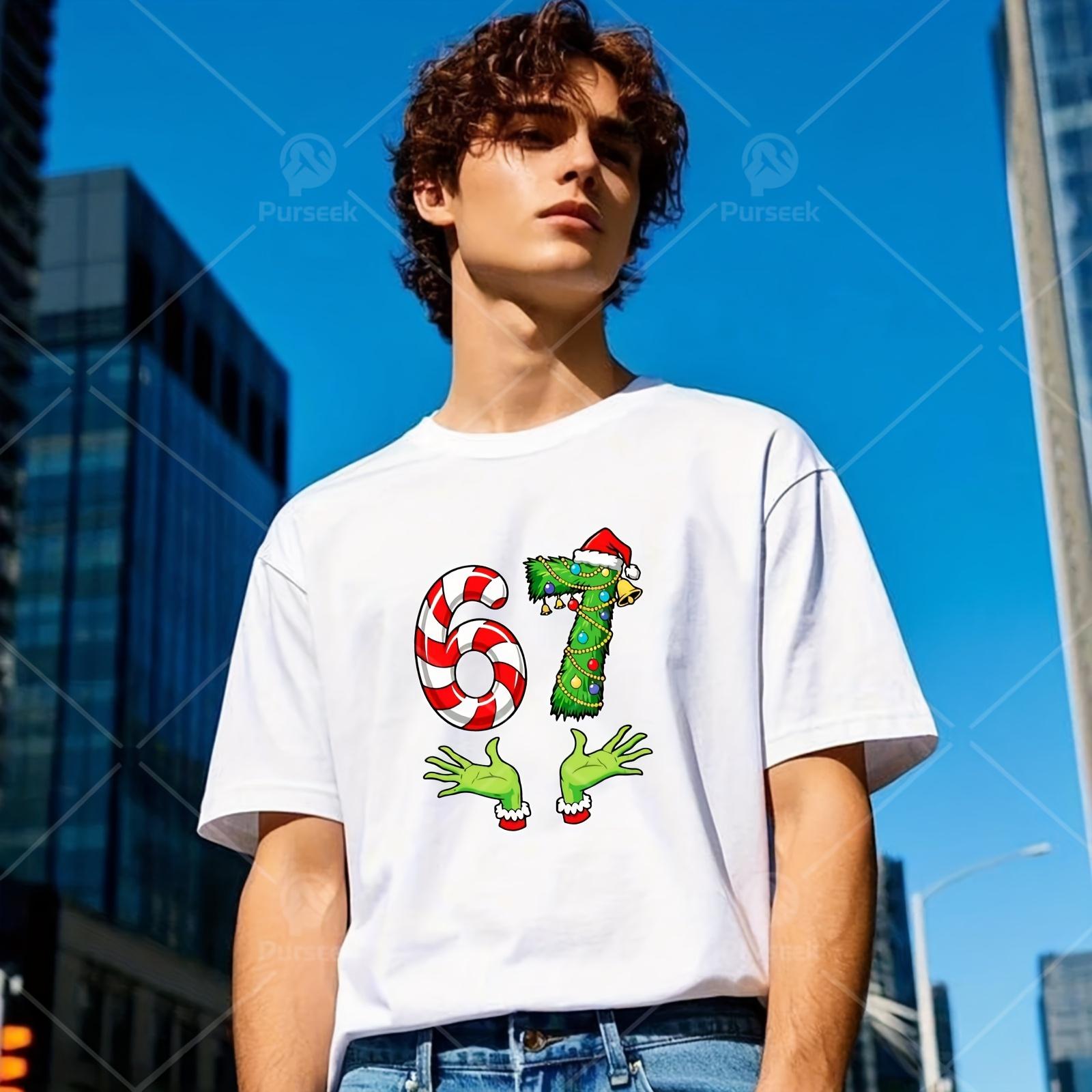 4-Piece Fun 67 Emoji Match Number Six & Seven Iron-On Patches, DTF