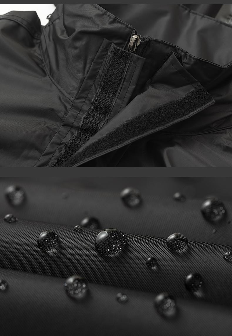 VEMAR Motorcycle Split Raincoat Unisex Rain Jacket and Pants Set for Delivery Riders Motocross Raincoat with Hat