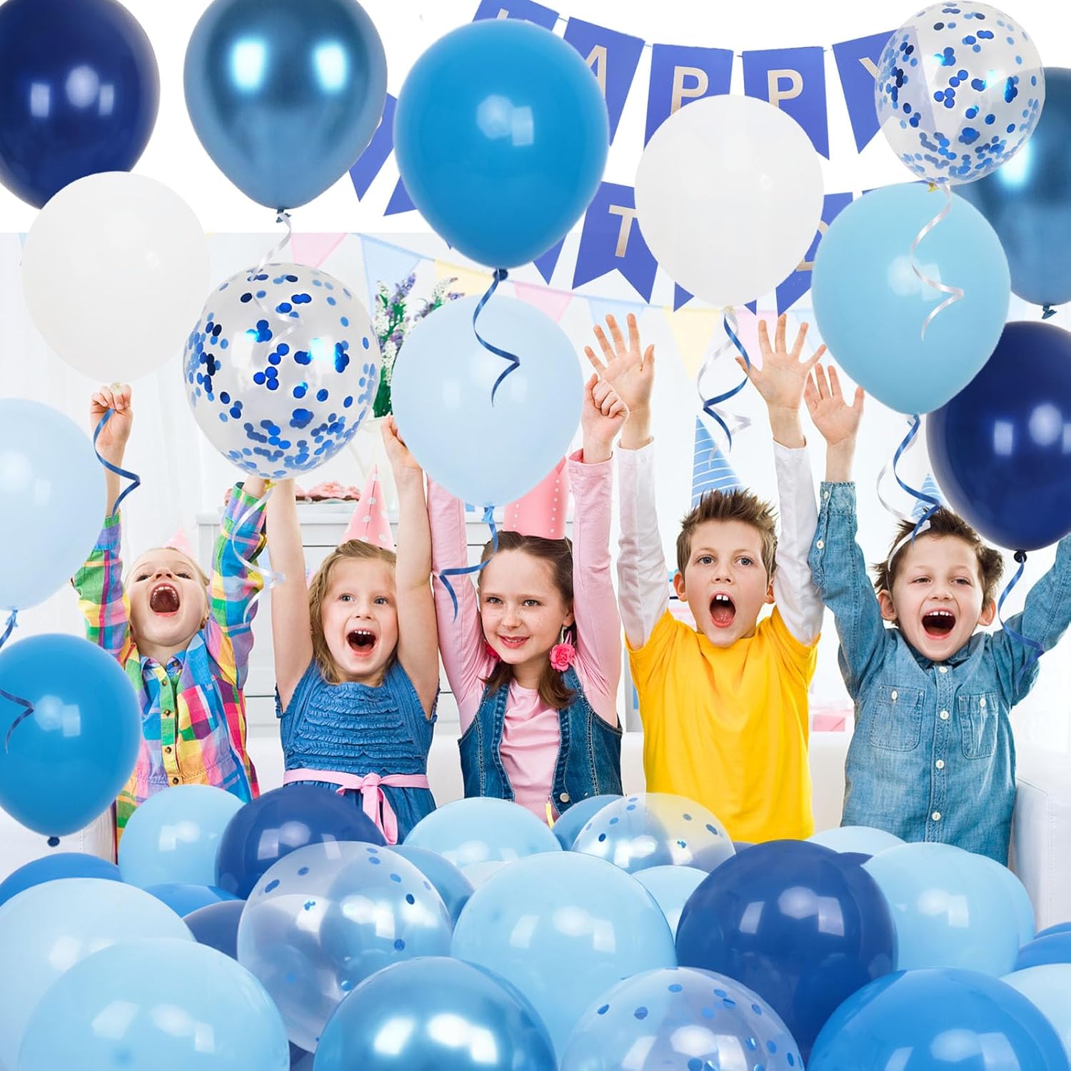 60 count 12inch Metallic Macaron Blue Matte Blue Balloons Navy Blue Latex Balloons for Birthday Wedding Shower Boys Men Graduation Party Decoration 60 count 12inch Metallic Macaron Blue Matte Blue Balloons Navy Blue Latex Balloons for Birthday Wedding Shower Boys Men Graduation Party Decoration