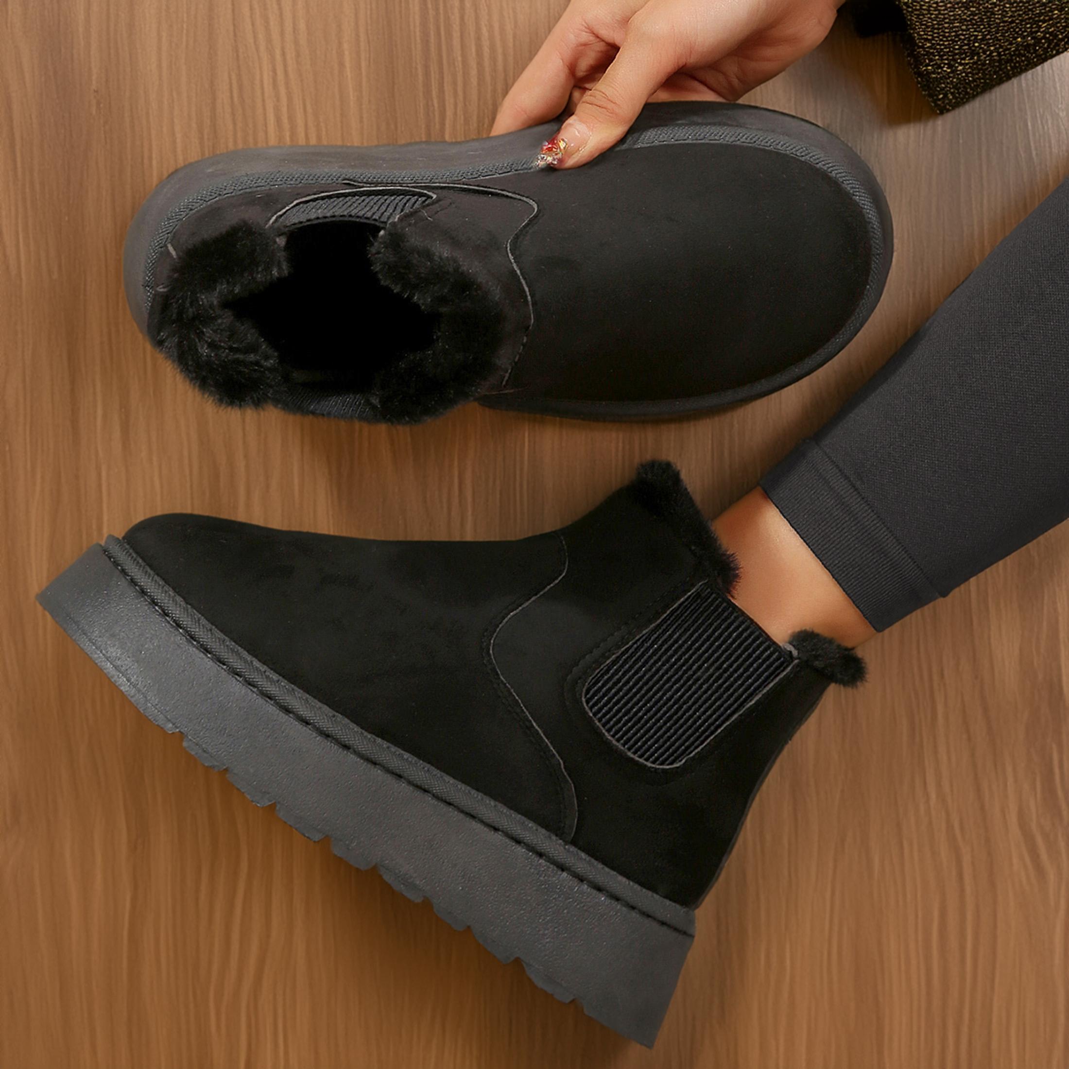 Women's Winter Short Boots for Women: Warm Lined Boots Comfortable Suede Lace Up Booties Cute Flat Boot Shoes Women's Winter Short Boots for Women: Warm Lined Boots Comfortable Suede Lace Up Booties Cute Flat Boot Shoes