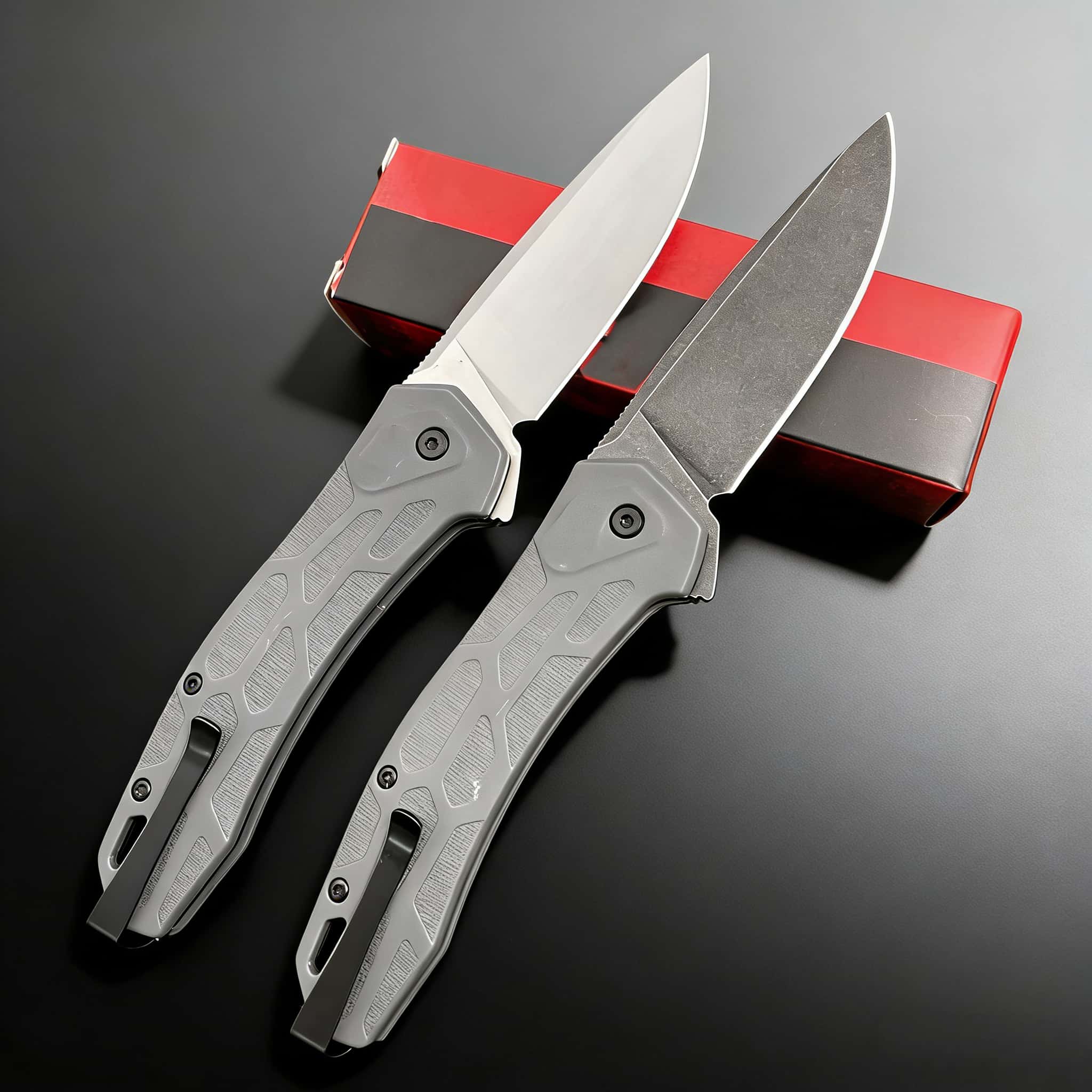 2042 Multi-Use Edc Folding Knife, Non-Slip Handle, High Hardness Blade, with Back Clip, Ideal for Daily/outdoor Use, Perfect Gift