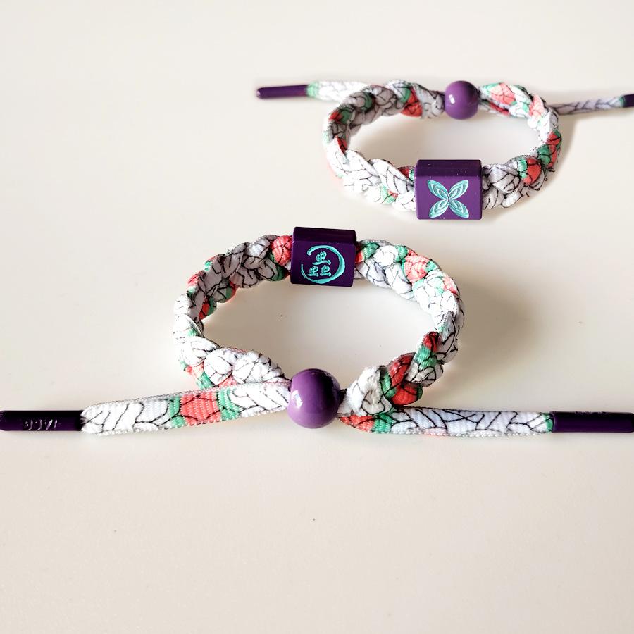 Anime Demon Slayer: Kimetsu no Yaiba, Tanjiro, Zenitsu, Tanjiro's woven bracelet, birthday gift for teenagers and couples, holiday gift, niche fashion, unique style