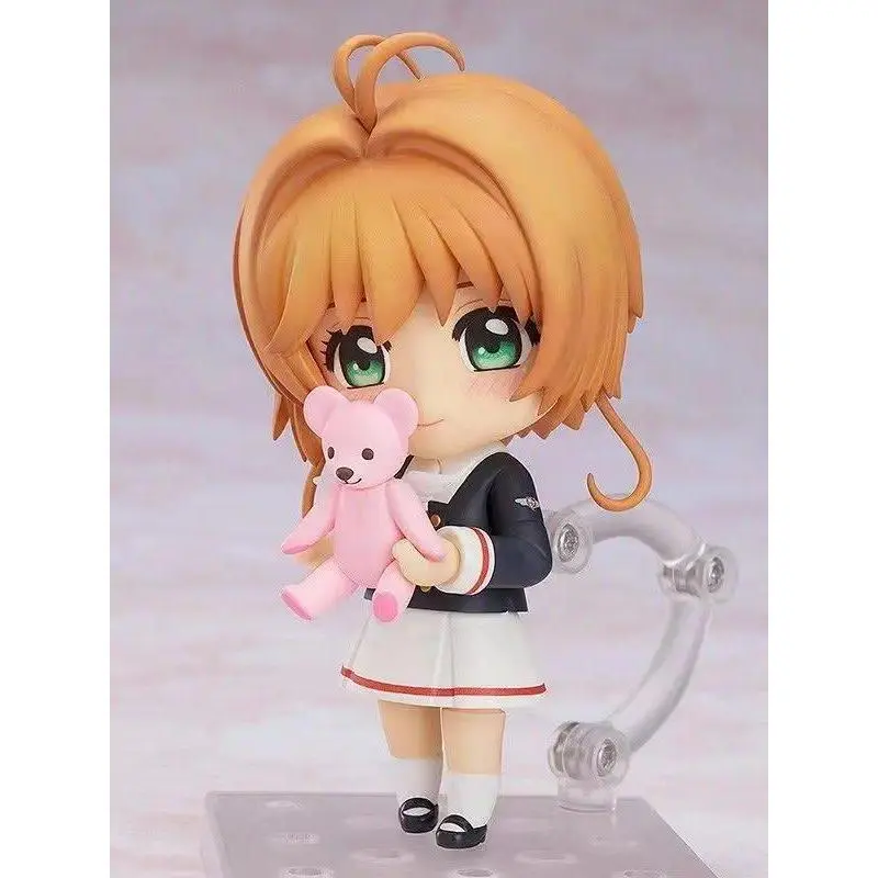 In Stock Premium 918# Cardcaptor Sakura Sakura Kinomoto School Uniform Ver. Q Version Action Figure Movable Desktop Decor