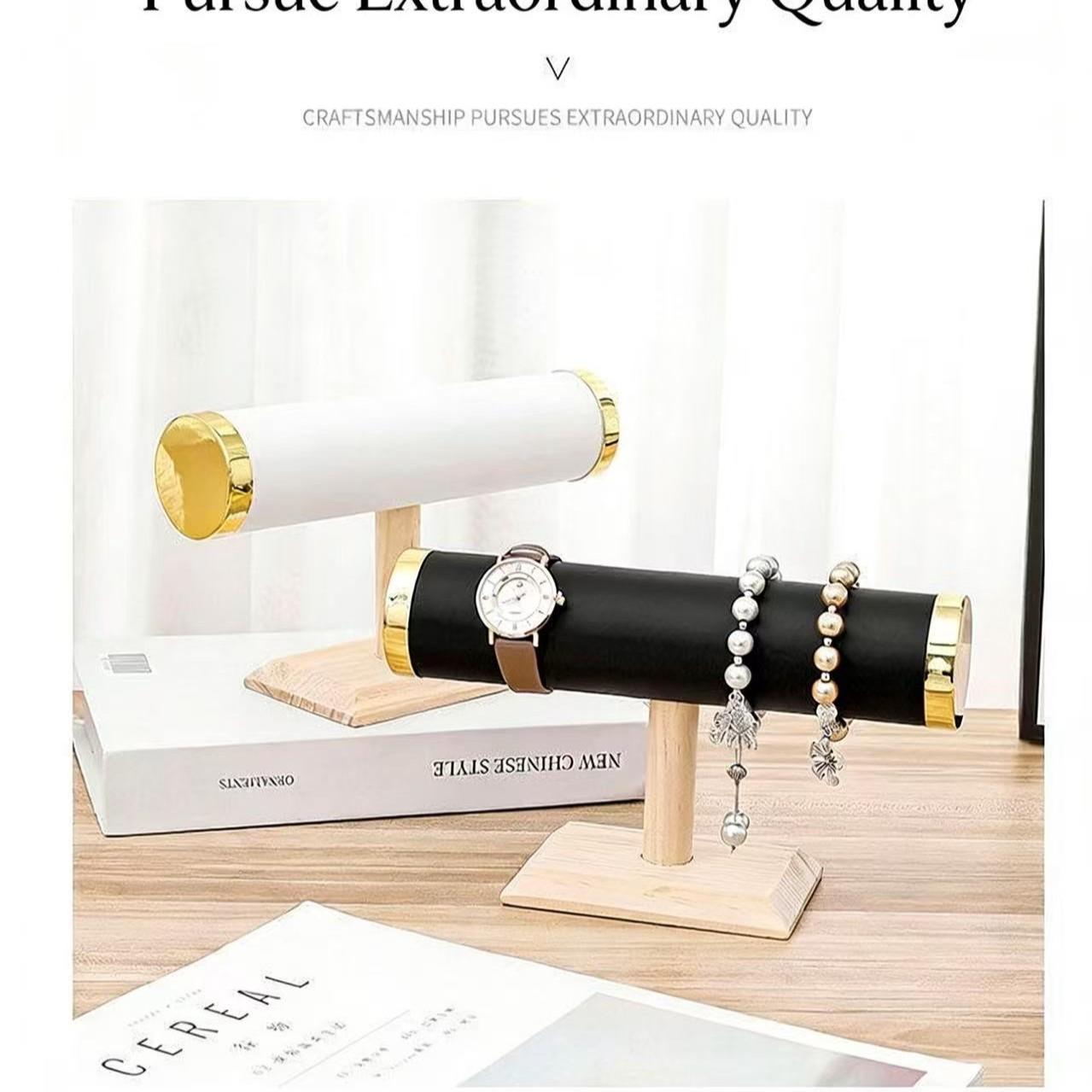 6-Color Jewelry Storage Rack, Simple High-End Bracelet Holder, Fits Watches, Bangles, Necklaces, Unisex, Home Organization Display Stand