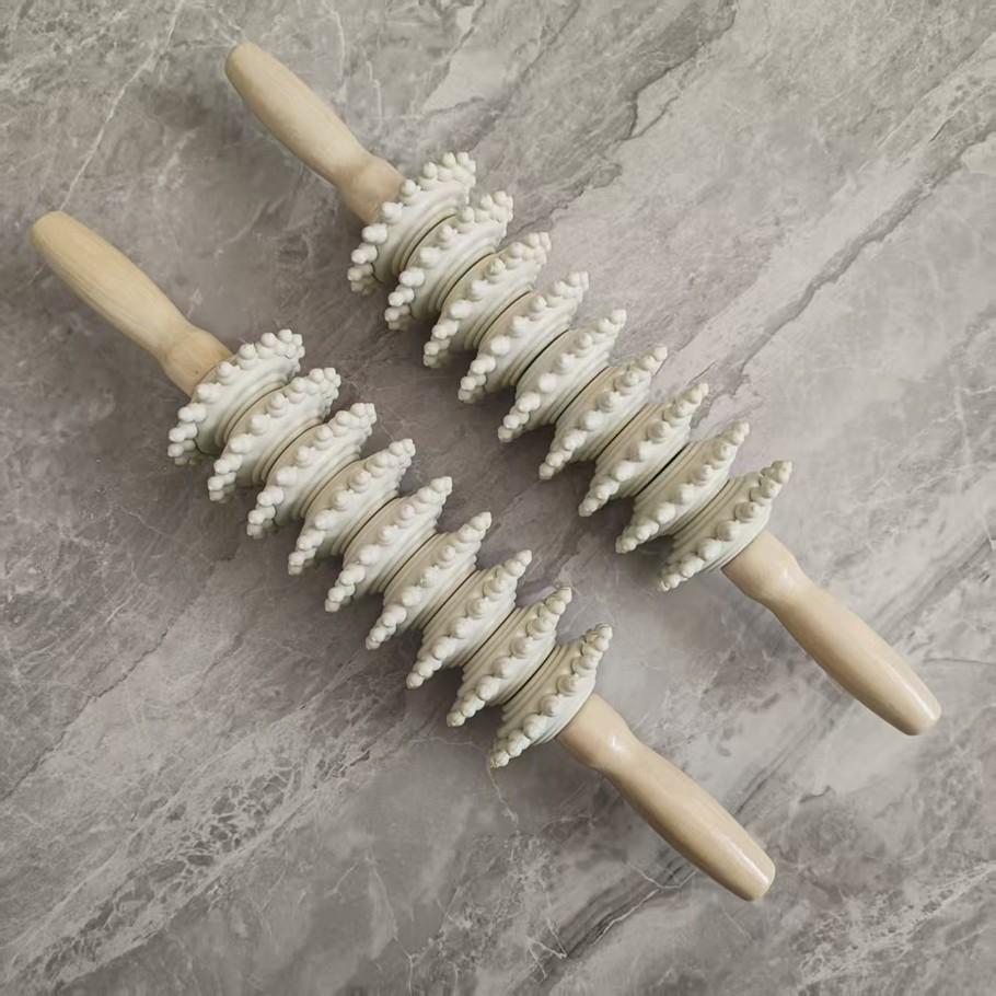 Full Body Roller Massage Yoga Stick, Leg Back Massager, Universal Neck Waist Wolf Tooth Arm Fitness Rod, Essential Workout Tool