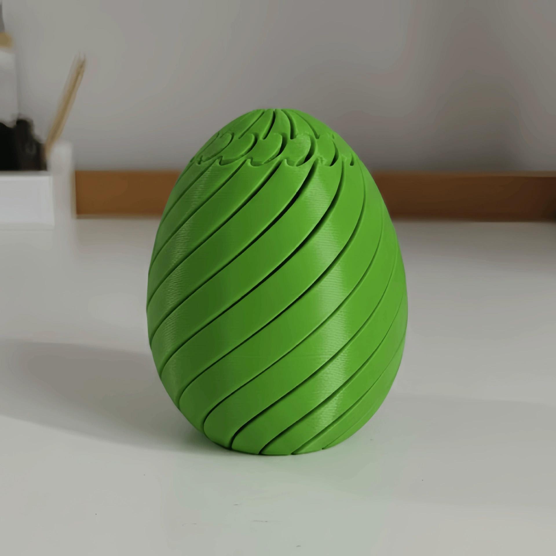 3D Printed Gear Ball Spin Ball Stress Relief Toy, Easter Egg Relaxation Gift for Kids & Adults, Perfect Easter Present