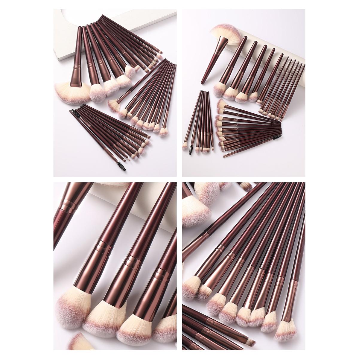 Makeup Tool Set, Makeup Brush Kit, 1 Set Makeup Brushes & Sponge & Finger Powder Puff & Wash Bag & Brush Bowl & Wristbands & Headbands, Professional Makeup Tools for Women