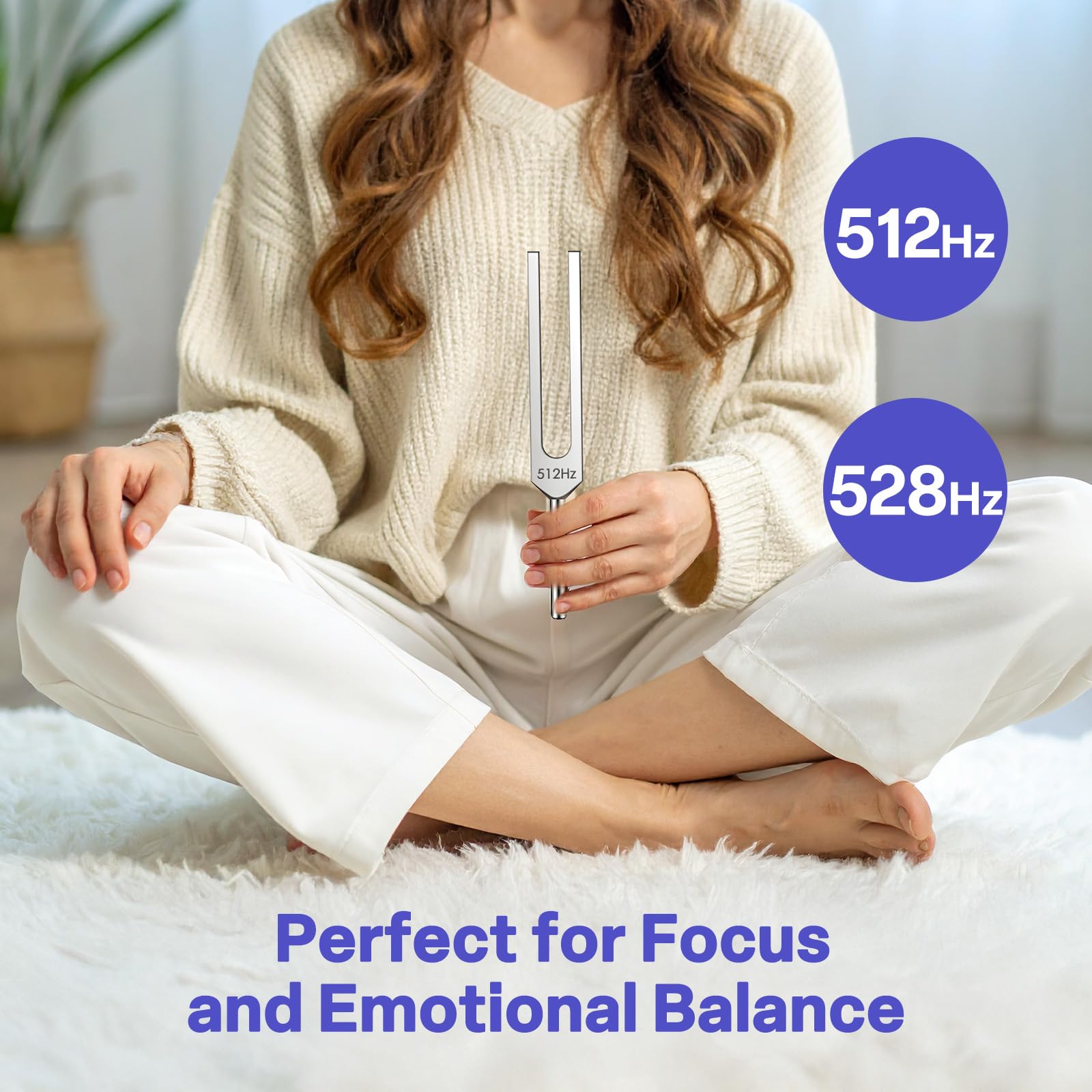 Tuning Fork Set – 128hz 432hz 512hz 528hz, Weighted and Unweighted Frequency Tools, Yoga, Meditation, Chakra, Gift Idea