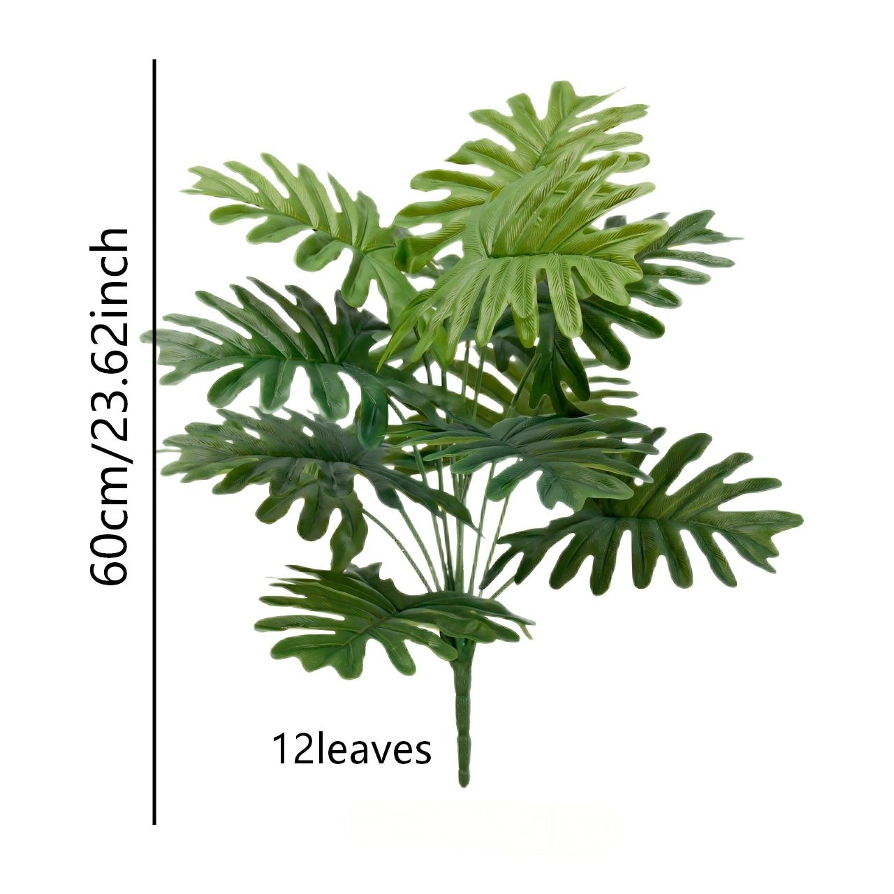 Artificial Monstera Plant, Multiple Choices, Ideal for Home Garden Room Office Decor, Realistic Indoor Plants, Artificial Flower Plant For Outdoor, Summer Decorations, Home Décor, plant artificial para adornos, DIY Leaf Assembly, No Pot Included