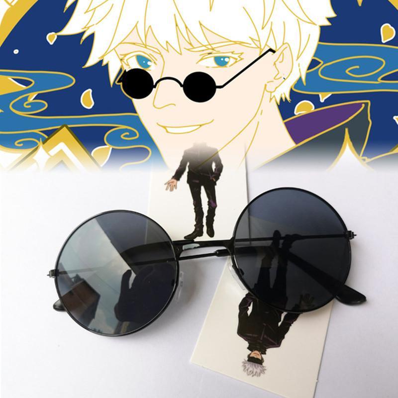 Anime JJK Gojo Satoru Headband Cosplay Accessories Eye Mask Glasses