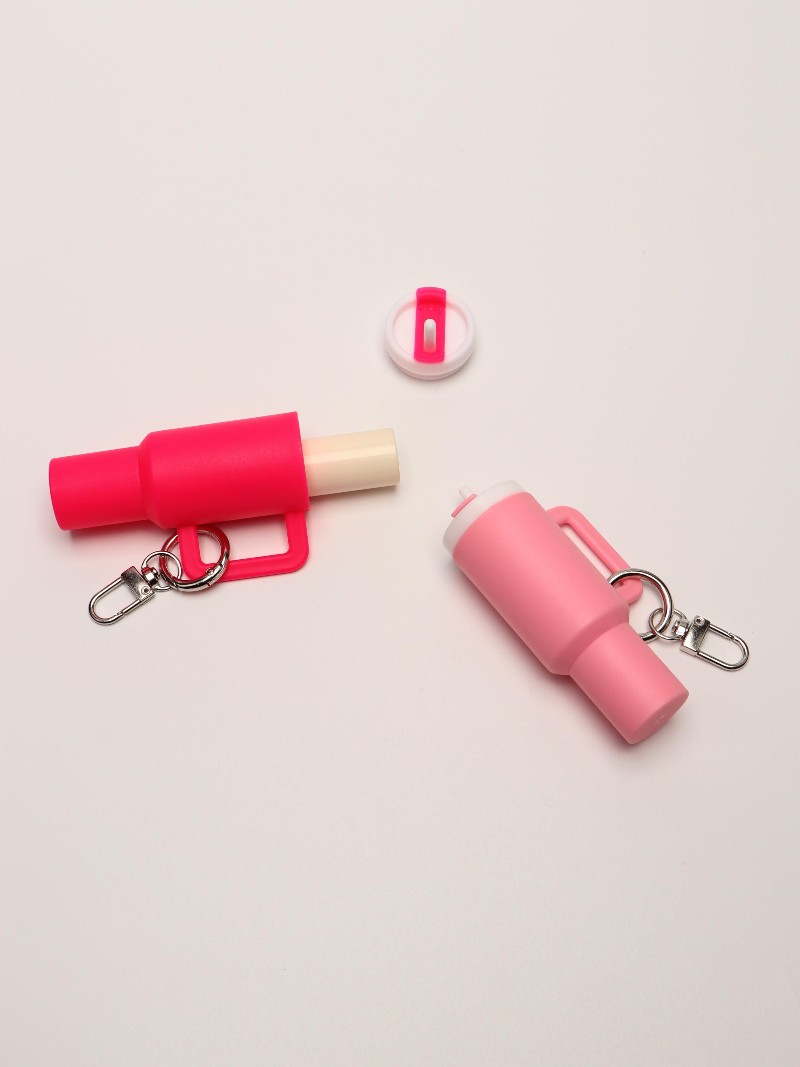 6pc Stanley Keychain Set, Ice Cup Keychains with Coin Slot, Lipstick Holder, Secret Note Pocket, Perfect Gift for Friends, Holidays, Birthdays