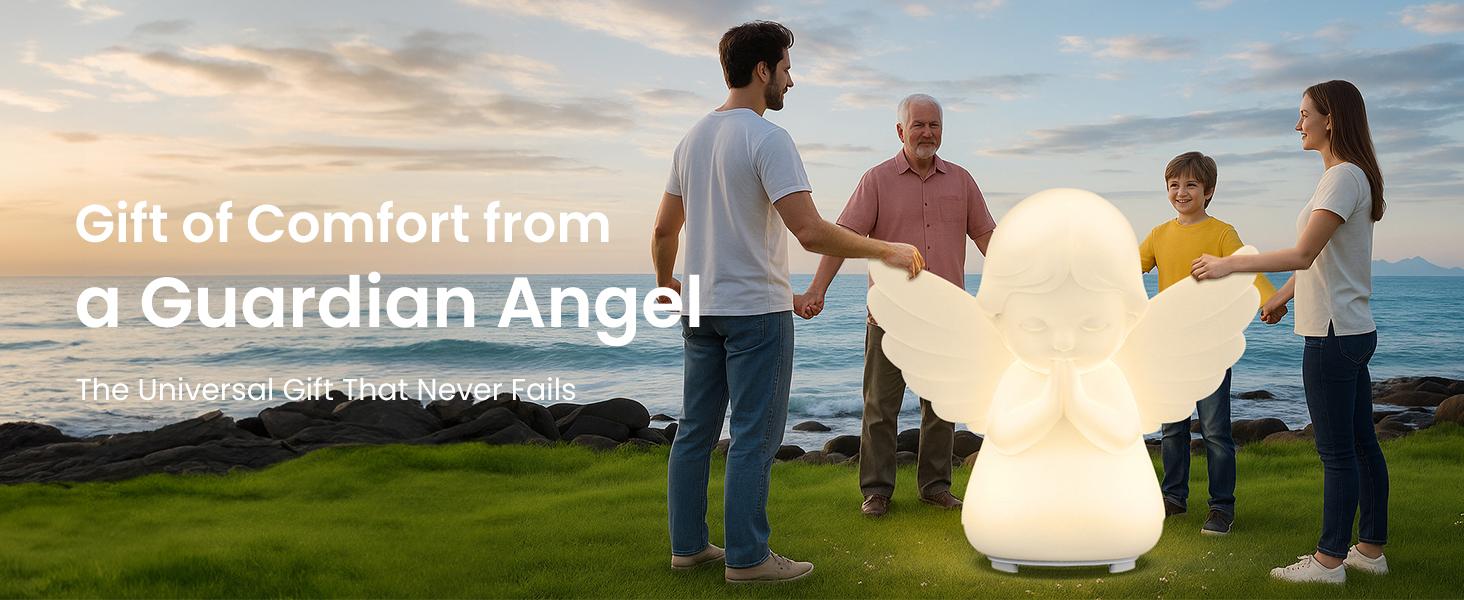Hiseeme Angel Baby Night Light — White Noise (Baby-Breath + Piano), Soothing Sleep Aid for Infants & Kids,7 RGB Colors, Guided Breathing (Voice+Light) | Tap Ctrl, USB-C, BPA-Free Silicone, 12-Month Replace Hiseeme Angel Baby Night Light — White Noise (Baby-Breath + Piano), Soothing Sleep Aid for Infants & Kids,7 RGB Colors, Guided Breathing (Voice+Light) | Tap Ctrl, USB-C, BPA-Free Silicone, 12-Month Replace