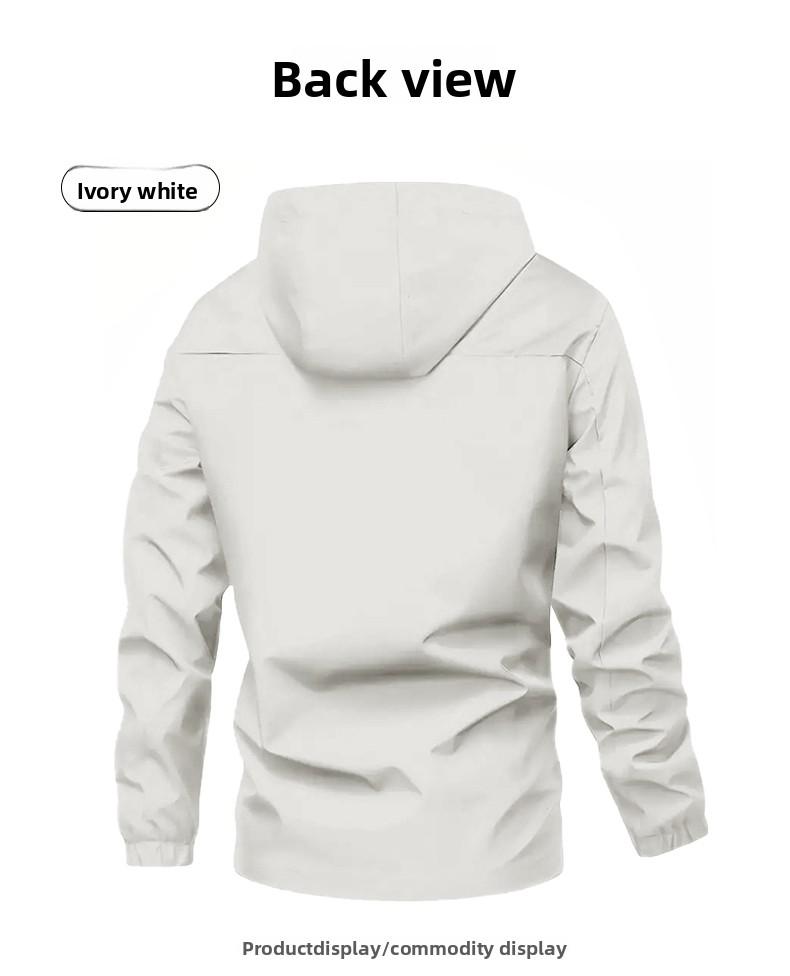 Men's Waterproof Windproof Hooded Outdoor Jacket - New Spring & Autumn Loose-Fit Sports Coat (Couple-Compatible Mountaineering Style)