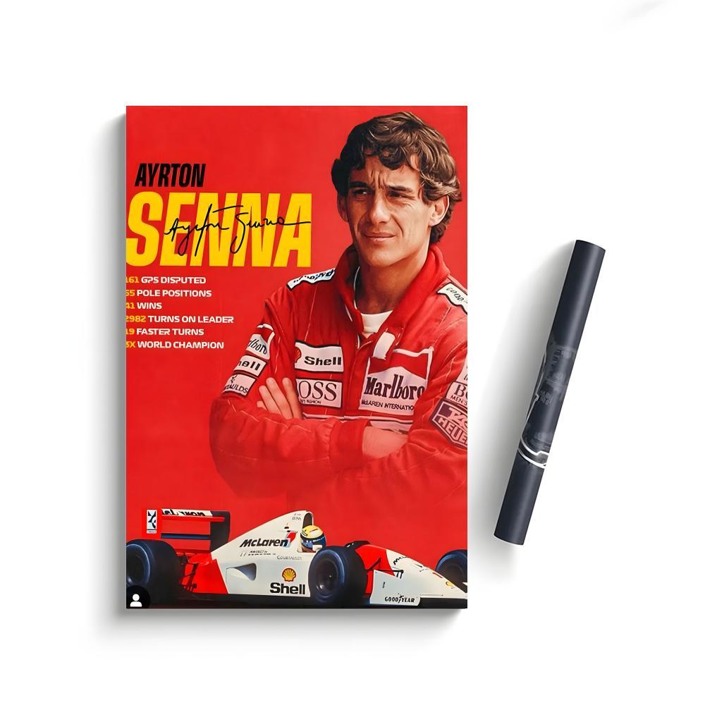 A-Ayrton S-Senna Classic Poster Bedroom Home Decor Art Poster Perfect Gift for Family and Friends