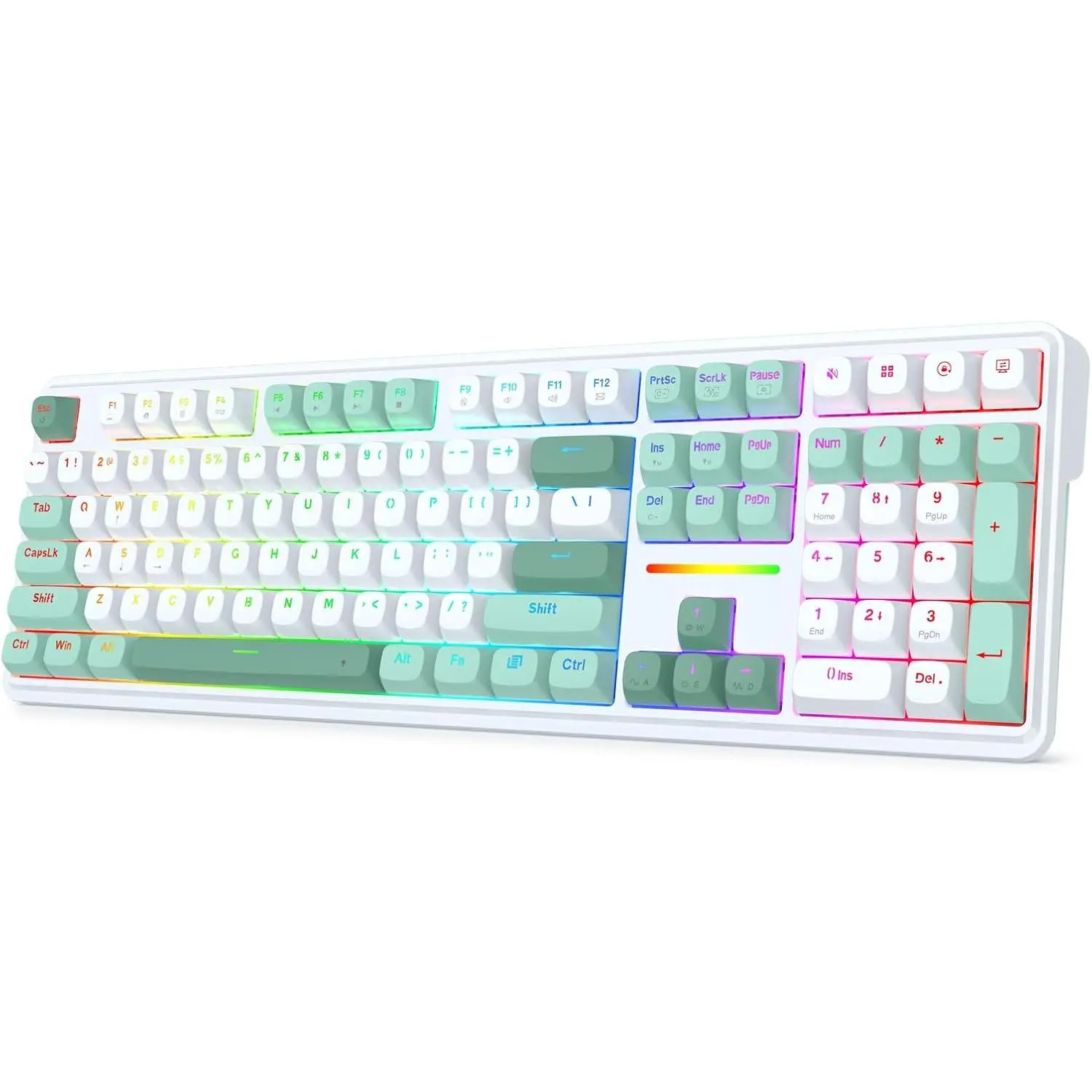Redragon K745 HE Wired Hall-Effect Magnetic Rapid Trigger Gaming Keyboard | Multi-Function Control Wheel, Silky POM 8K Switches for Valorant & FPS Precision, Zero Delay, Practical 108-Key, PRO Software