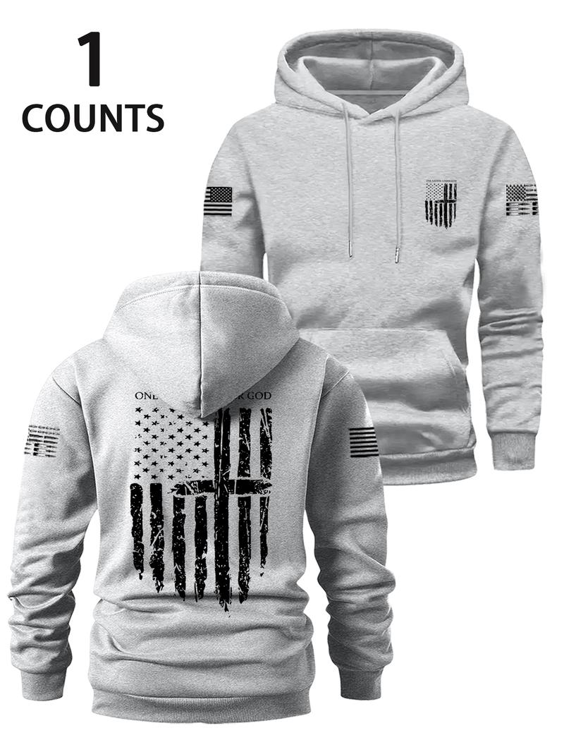 Men's Fall Winter Hoodie, Casual Fashion Graphic Design, Soft Loose Fit Long Sleeve Pullover, Perfect Gift Idea