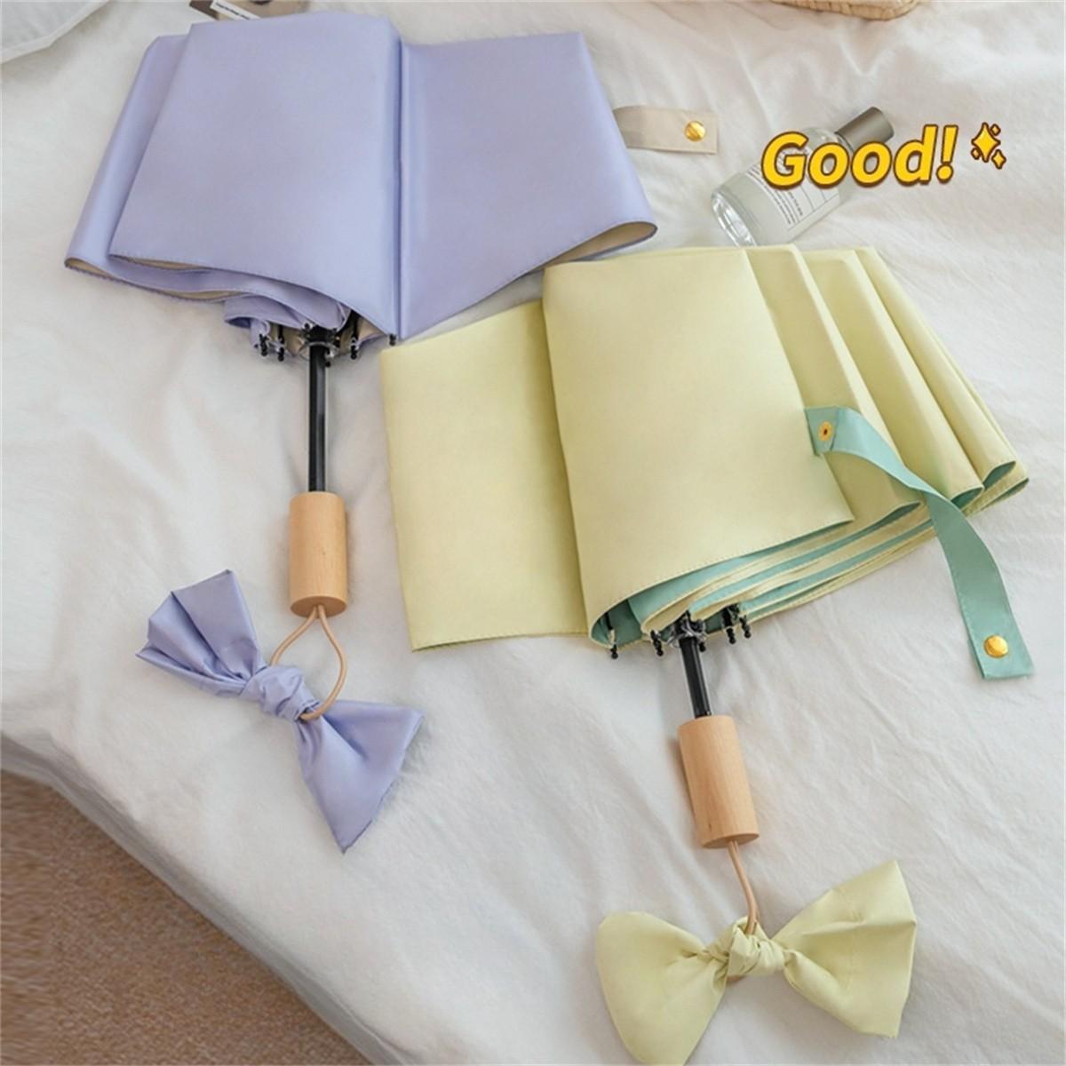 Manual High-Density Colorful Macaron Umbrella, Waterproof Sunscreen, Multiple Colors Available, Suitable for Daily Commute and Photography, Unisex