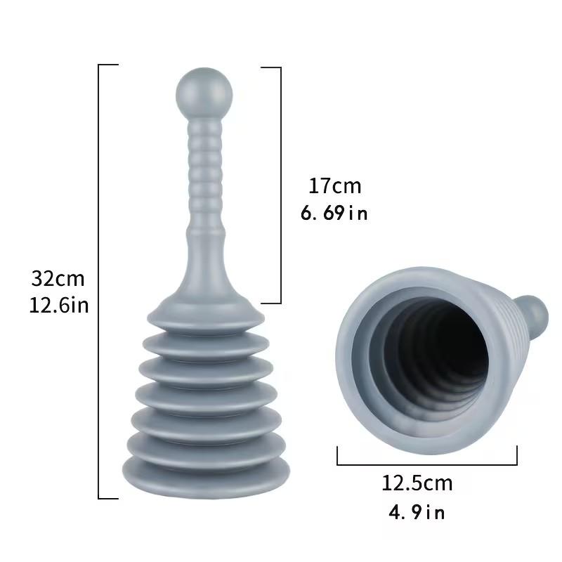 Compact Sturdy Drain Plug for Kitchen Bathroom Sinks Shower Bathtub, Large Expandable Plug for Commercial Residential Use, Unclogs Pipes Efficiently