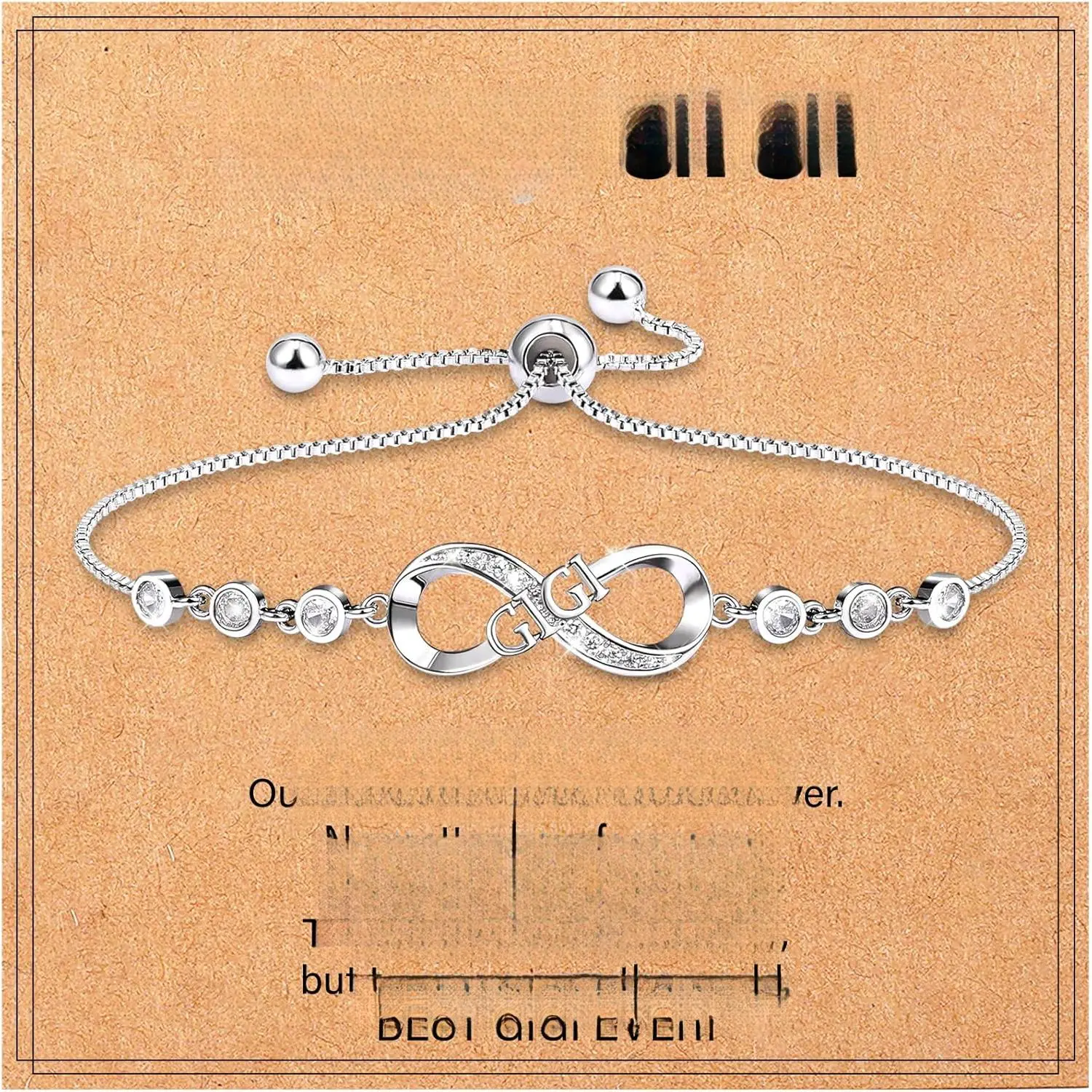 Gifts, Mimi/Gigi Bracelet  Grandma  Mother's Day, Perfect Presents  Grandma, Infinity Love Heart Bracelets  Women