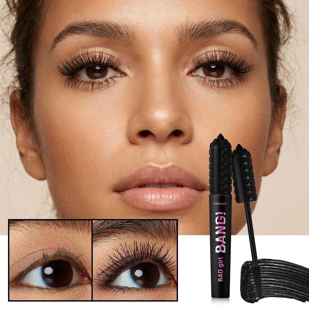Long Lasting 2counts Volumizing Mascara, Waterproof Smudge-Proof, Lightweight, Spiral Brush, Ideal for Sparse/short Lashes, Women's Makeup