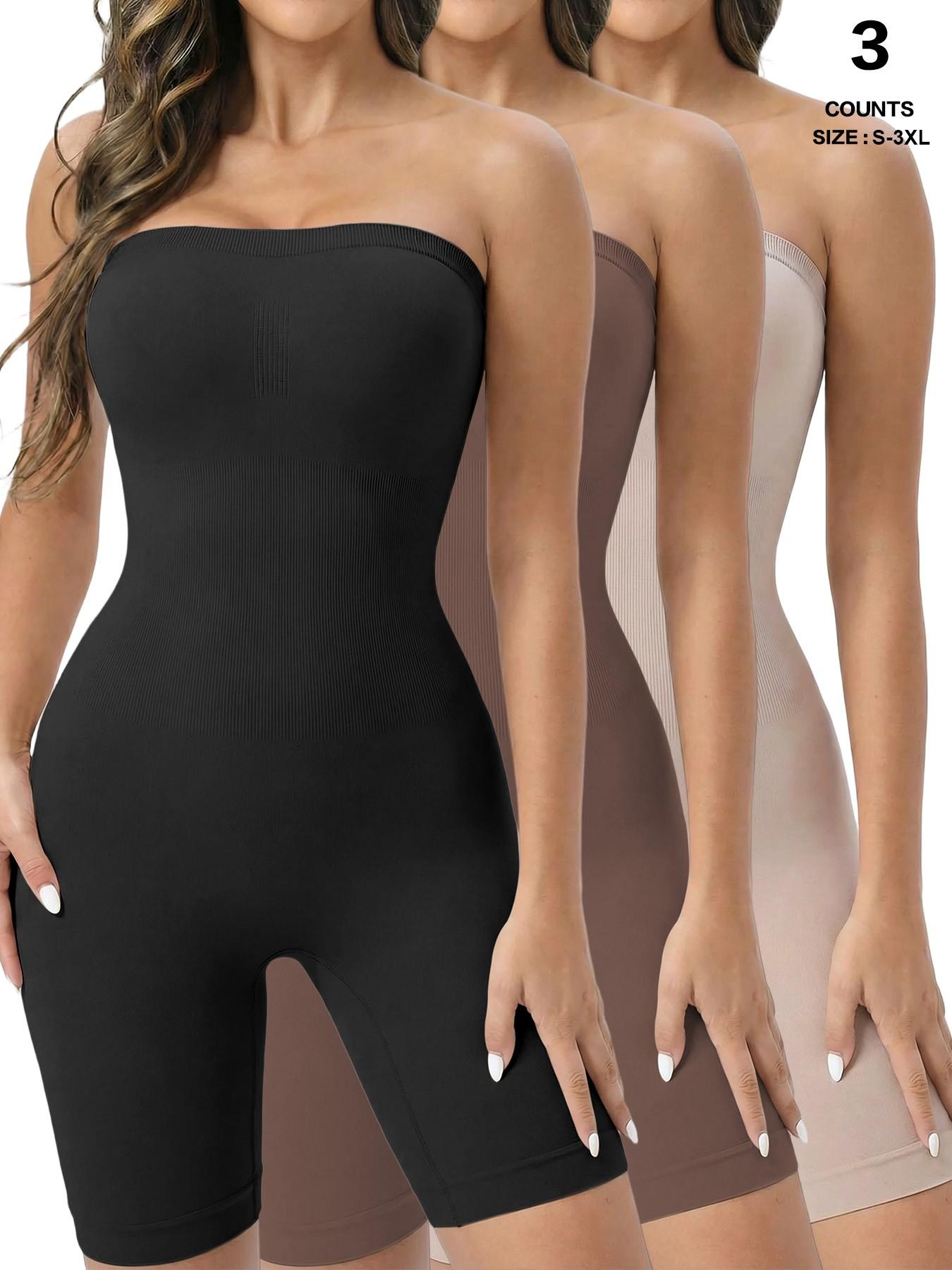Strapless Shapewear Bodysuit Butt Lifter Body Shaper for Women Under Dress Tummy Control full Body Shapewear
