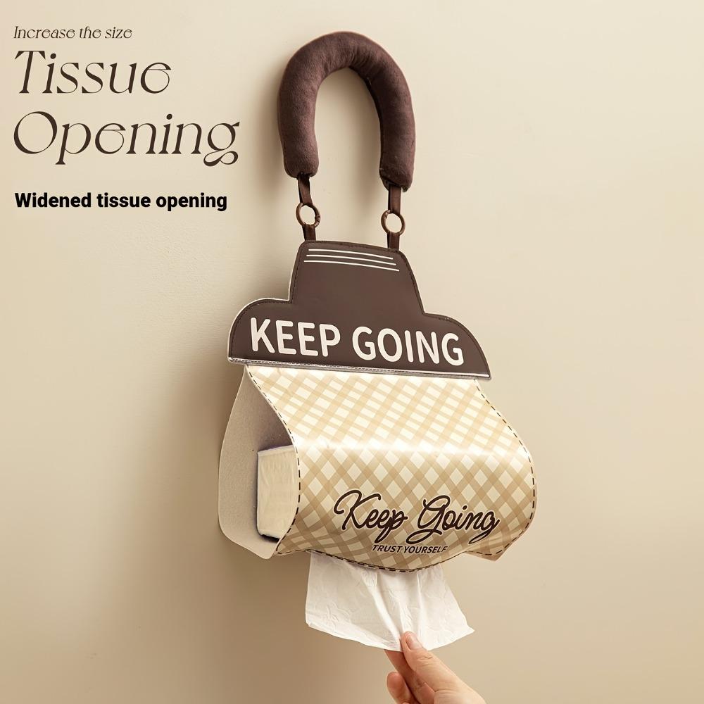 Creative Wall-Mounted Tissue Box, Soft Tissue Storage Bag for Both Bedroom and Kitchen, Fun Hanging Tissue Box.