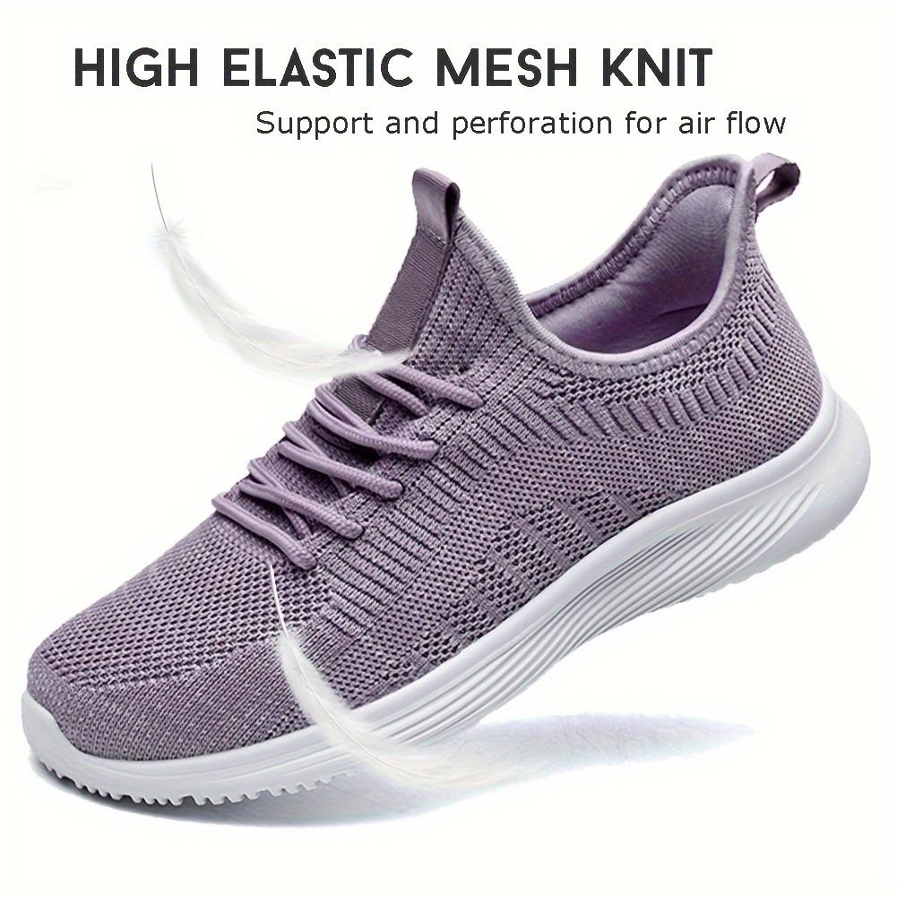 Womens Walking Shoes Slip On Lightweight Memory Sneakers for Tennis Gym Running