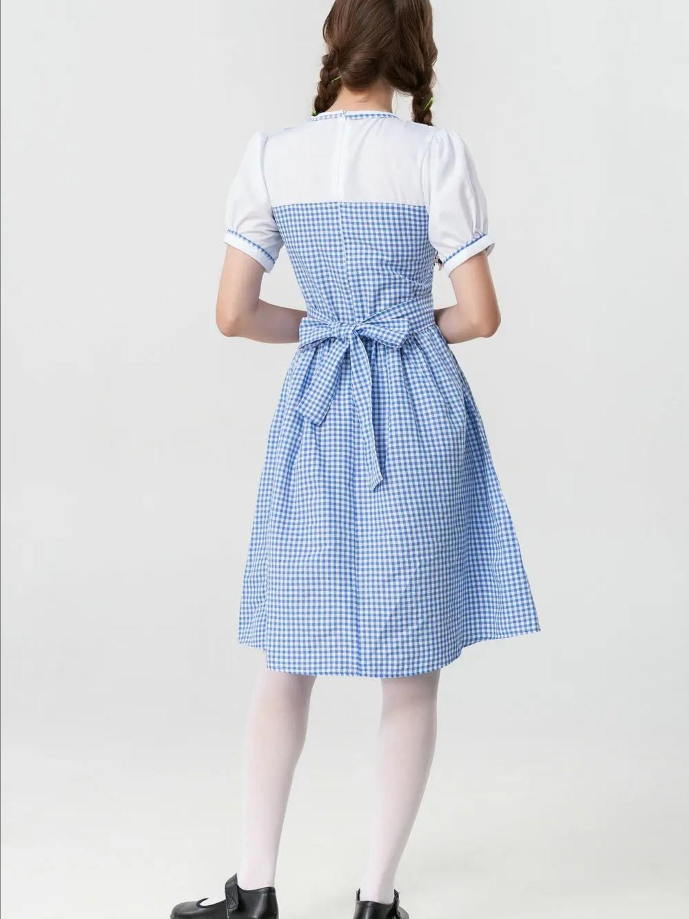 The Medieval Dorothy From The Wizard of Oz Costume Maid Girls Day Pastoral Character Shooting Costume