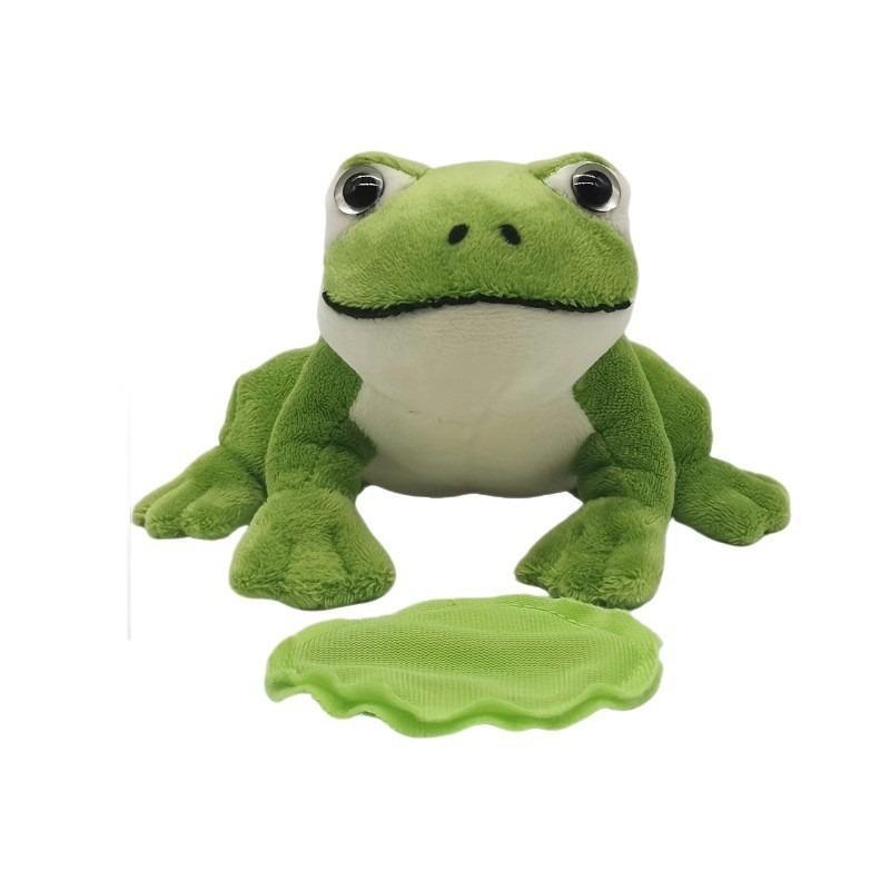 10cm Cute Green Frog Magnetic Shoulder Plush Toy, Plush Fabric Stress Relief Classic Novelty Toy, Halloween Gift for Girlfriend