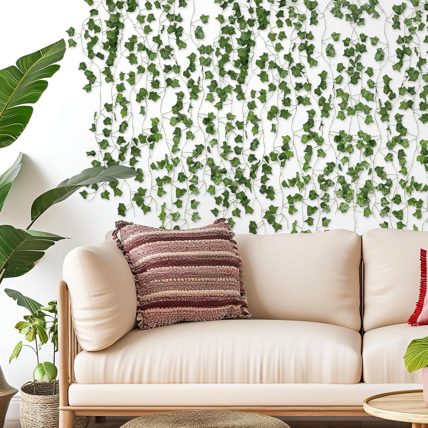 14 Pack 98 Feet Fake Ivy with Lights, Artificial Garland with 100 LED String Lights Greenery Hanging Plant Vine for Bedroom Wall Decor Wedding Party Room Aesthetic Stuff 14 Pack 98 Feet Fake Ivy with Lights, Artificial Garland with 100 LED String Lights Greenery Hanging Plant Vine for Bedroom Wall Decor Wedding Party Room Aesthetic Stuff