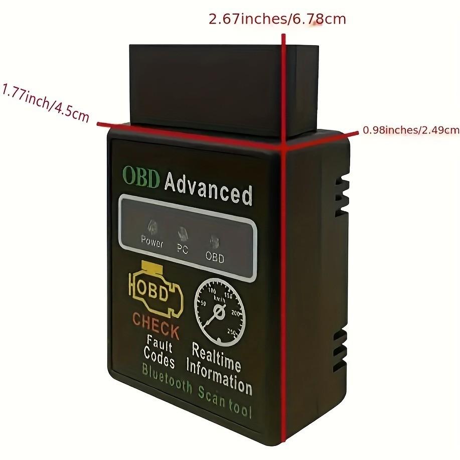 Obd2 Scanner for Car Diagnostics, Automotive Scan Tool, Compatible with iOS & Android, No Batteries Required, Essential Tool for Vehicle Maintenance