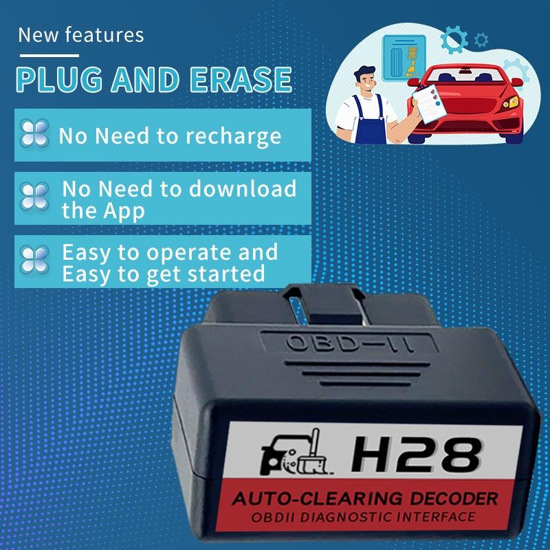 Car OBD Automatic Code Eraser, Reads Engine Faults—Automatically Clears Codes. No App Required. No Battery Needed