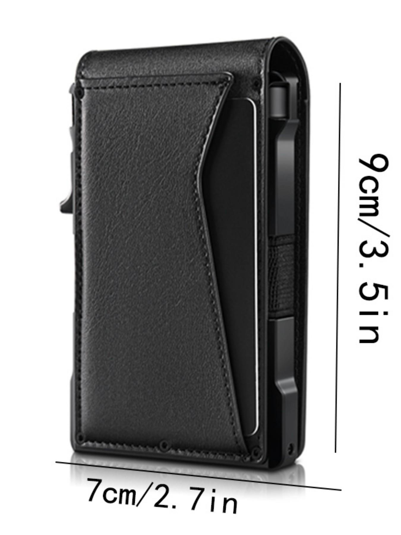 Men's Portable Aluminum Ultra-Thin Wallet, Holds 12 Credit Cards, Rfid Protected, Ideal Gift for Valentine's Day, Father's Day, Thanksgiving